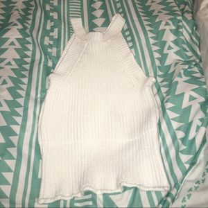 White knit tank from BM