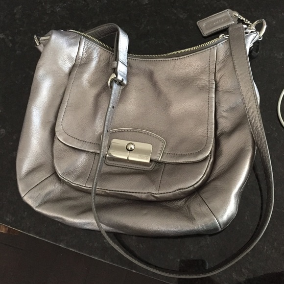 Silver Coach Purse