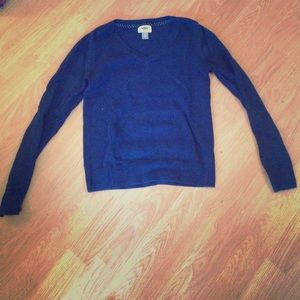 A blue old navy cardigan