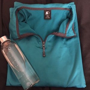 Teal Active Workout Sweater Shirt