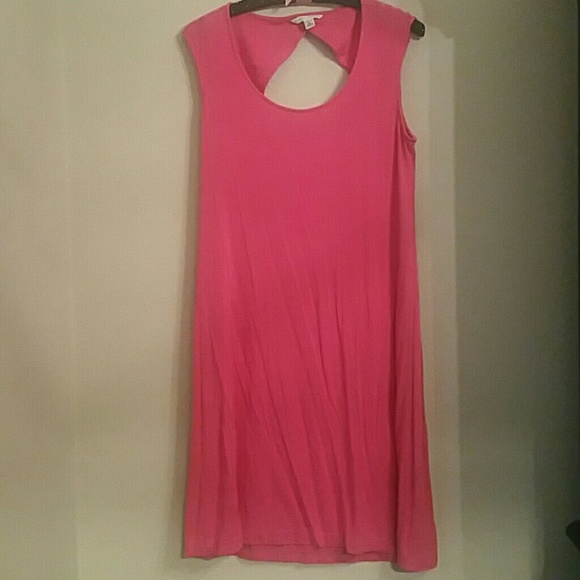 Hot Pink Keyhole Summer Dress