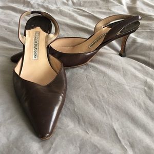 Manolo Blahnik slingback heels