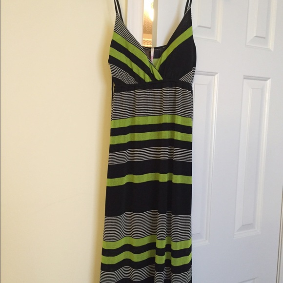 Black and Lime Green Sundress
