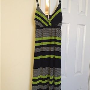 Black and Lime Green Sundress