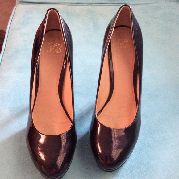 Joan and David black high heels. Size 10