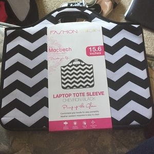 Chevron laptop sleeve tote!