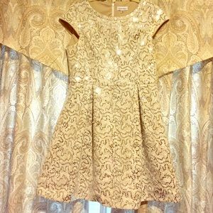 12P Calvin Klein Sequined Cocktail Dress