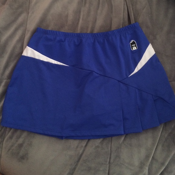 Royal blue tennis skirt