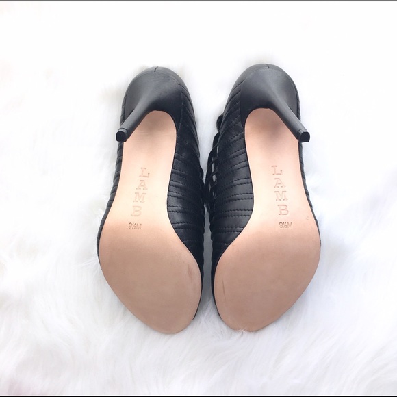 LAMB strappy peep toe bootie heels . HP π - Picture 4 of 4