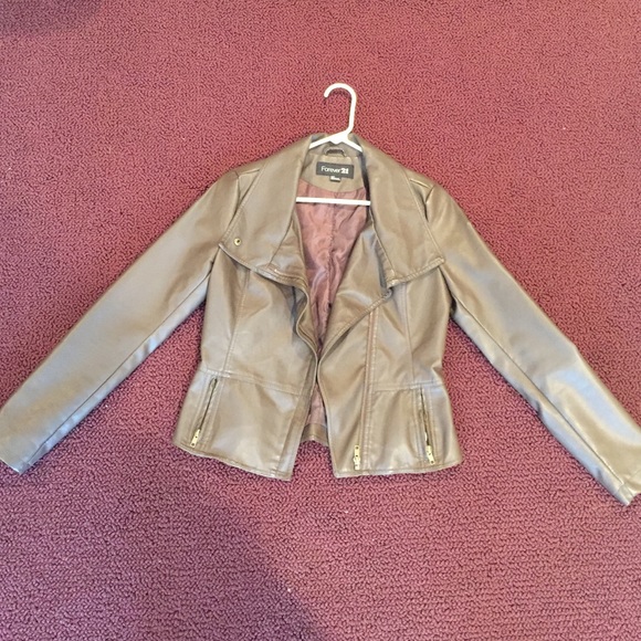 Chocolate brown leather jacket - Picture 1 of 2
