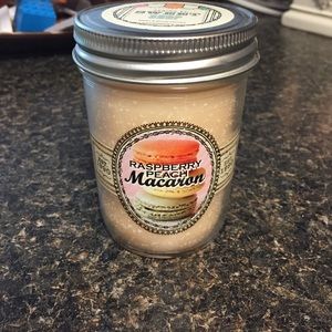 NEW Raspberry Peach Macaron candle