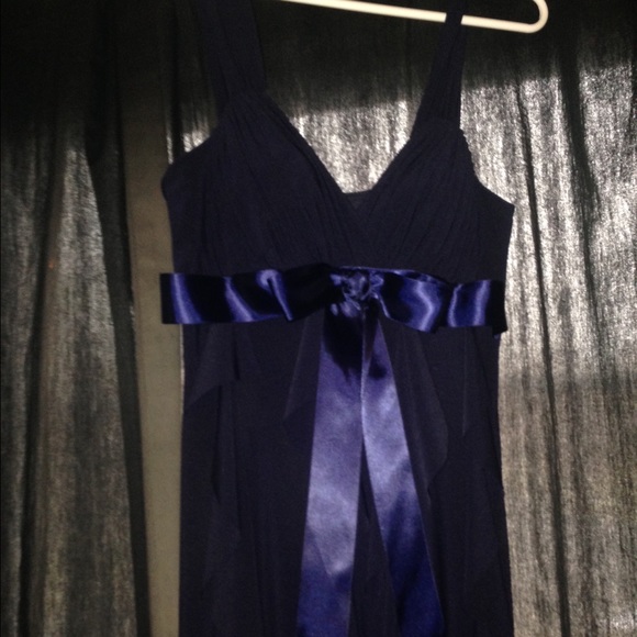 Navy Blue Formal Dress.