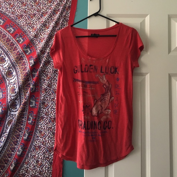Lucky brand swoop neck tee