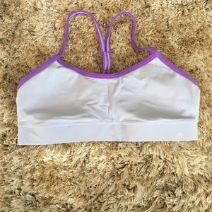 Purple Lululemon Flow Y Sports Bra