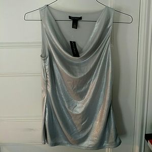 Silver tank top