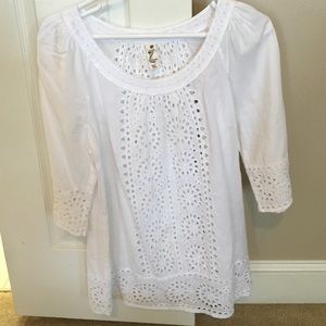 White Anthropologie Blouse