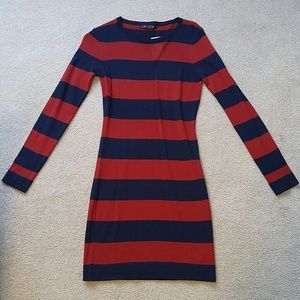 NEW Love culture long sleeve striped dress small