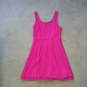Forever 21 medium hot pink lace dress