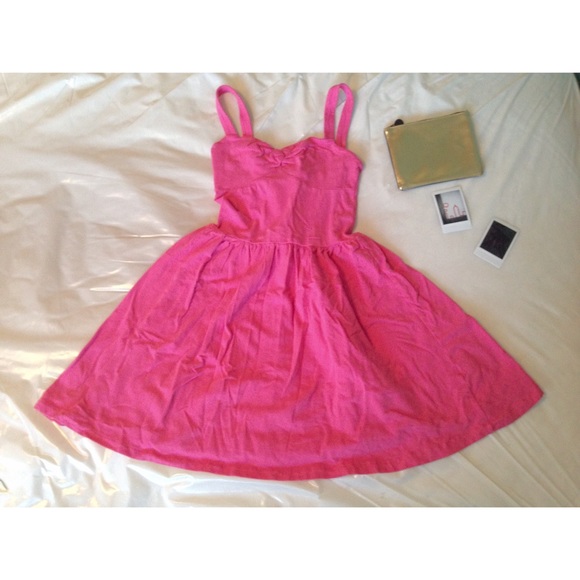 Pink skater dress