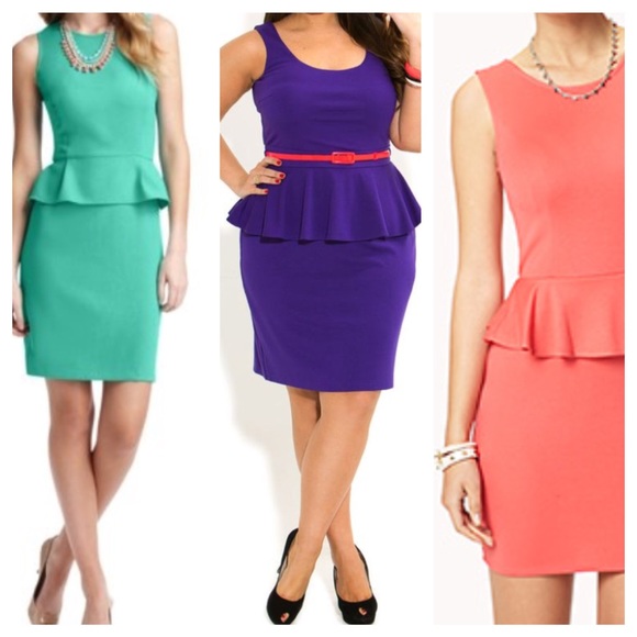 •LOFT• Red Peplum Tank Dress 14