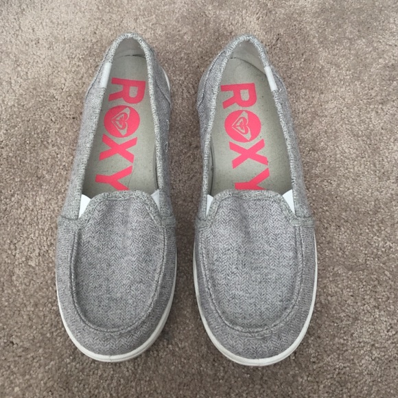 Gray Roxy Slip-ons size 8.5