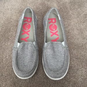 Gray Roxy Slip-ons size 8.5
