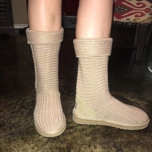 Authentic Tan woven Uggs