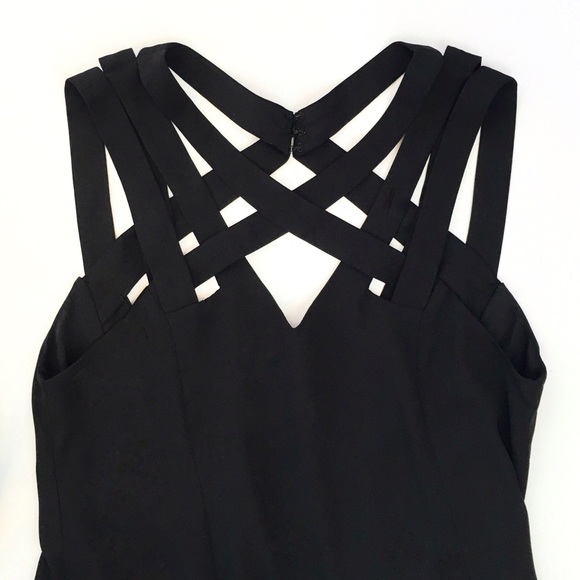 Little black strappy dress . HP 🌷 - Picture 2 of 3