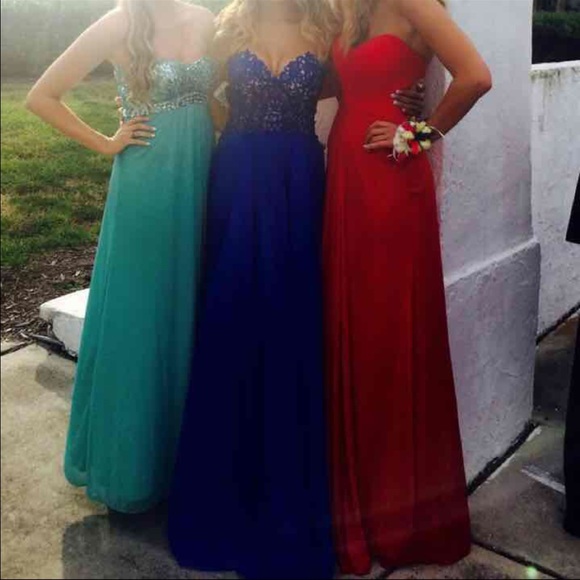 La femme royal blue prom dress - Picture 4 of 10