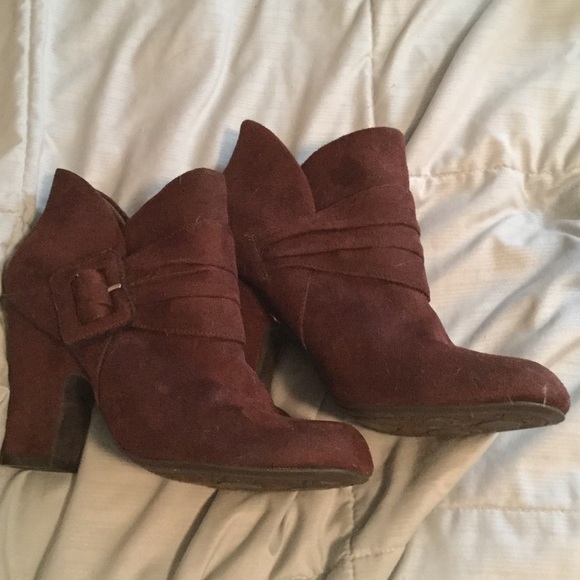Suede ankle boots. Gently worn.