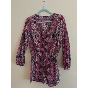 Boho Floral Romper