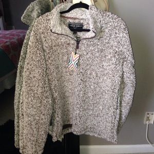 Brown frosty tip, true grit jacket