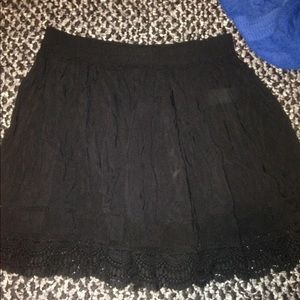 black skirt