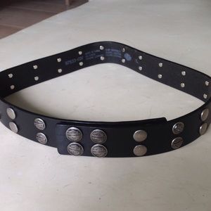 Harley Davidson black studded belt