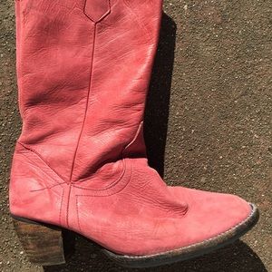 Pink Handcrafted Argentine cowgirl boots
