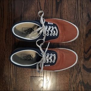 Blue and Orange Vans