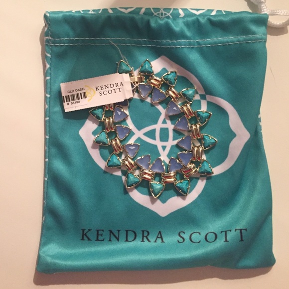 Kendra Scott Robby Link Bracelet in Blue Oasis
