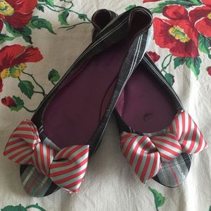 Coach loves Poppy plaid ballet flats