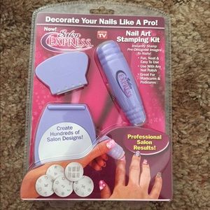 Salon express nail stamping kit, new never opened