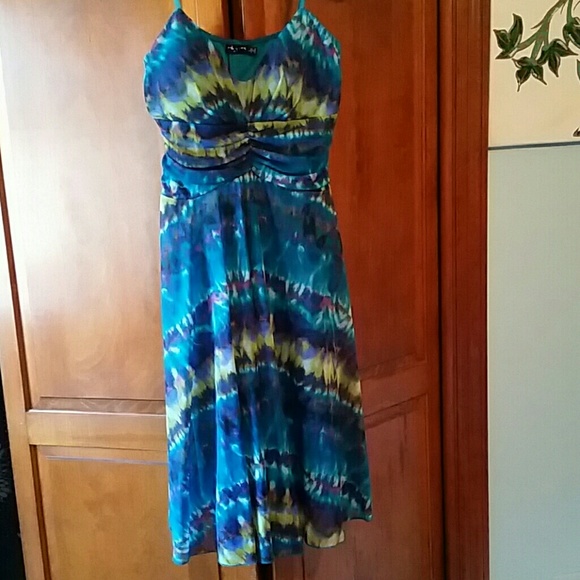 Colorful spring summer dress