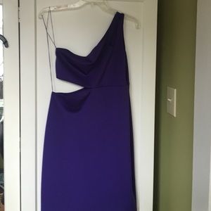 Nordstrom purple cutout mini dress