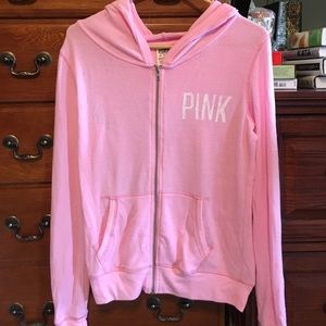 Victoria Secret PINK thin zip-up size XS