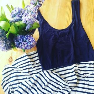 🎈SALE: NWOT Navy & White Striped Dress