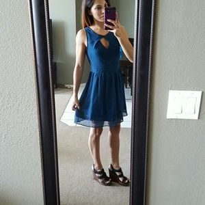 American eagle outfitters Teal cocktail dress