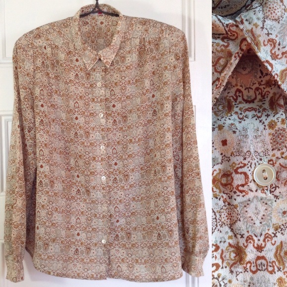 🚫SOLD LOCALLY🚫✨ VINTAGE✨ Rodier buttondown - 80s - Picture 2 of 4