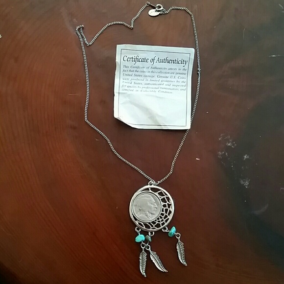 Buffalo Nickel Dream Catcher Necklace