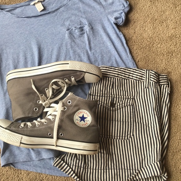 Gray Chuck Taylor's