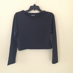 never worn long sleeve black top