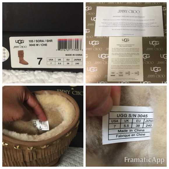 UGG & Jimmy Choo size 7 - Picture 3 of 4