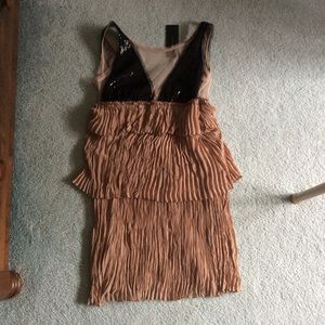 Bcbg ruffle cocktail dress size xxs